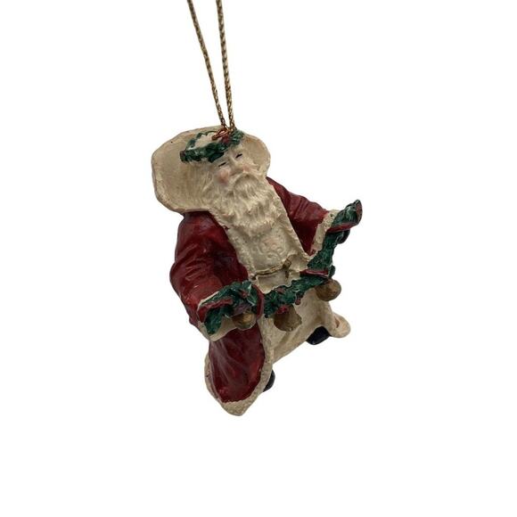 Vintage Santa Claus Ornament Hand-Painted Decor - Picture 6 of 7
